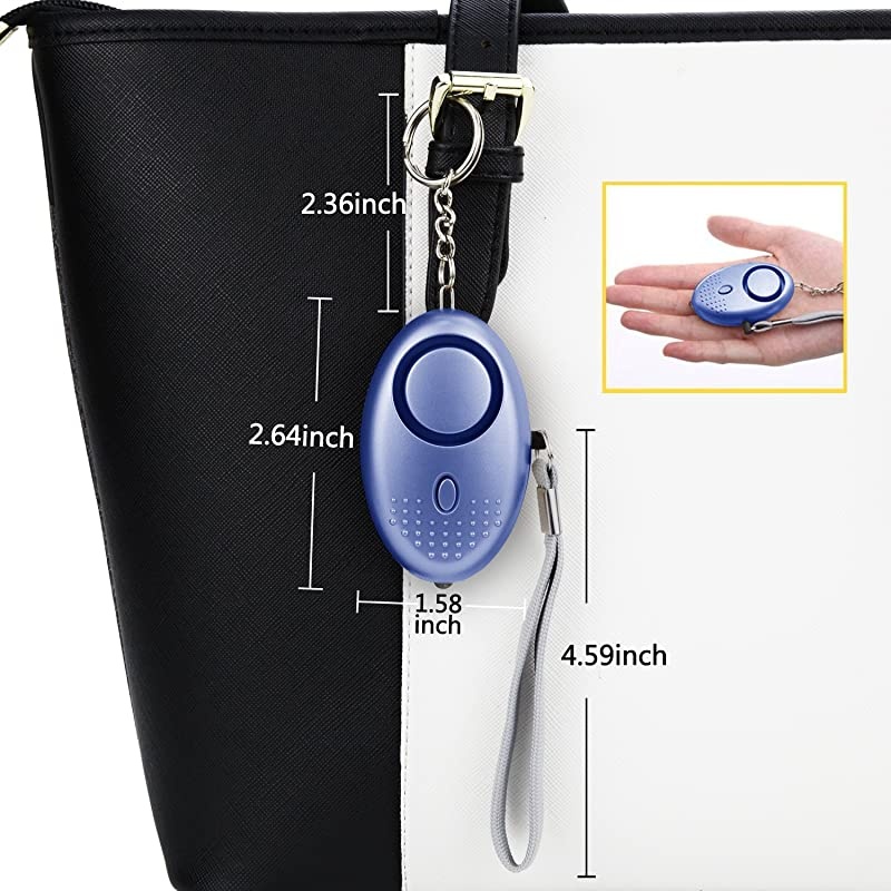 Alarm for Women, 10 Pack 140DB Emergency Self-Defense Security Alarm Keychain with LED Light for Women Kids and Elders