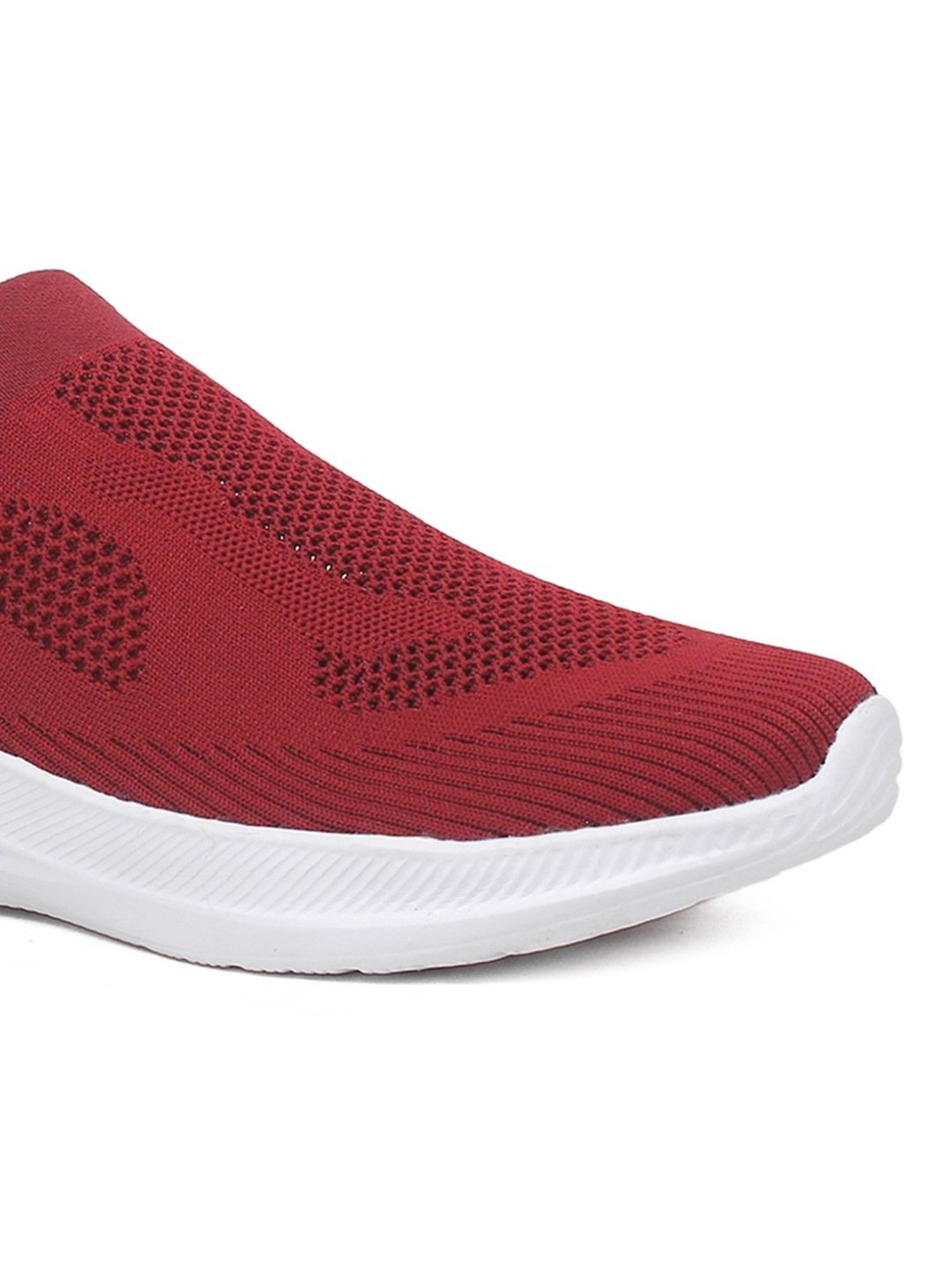 Asian Men's Maroon Walking Shoes