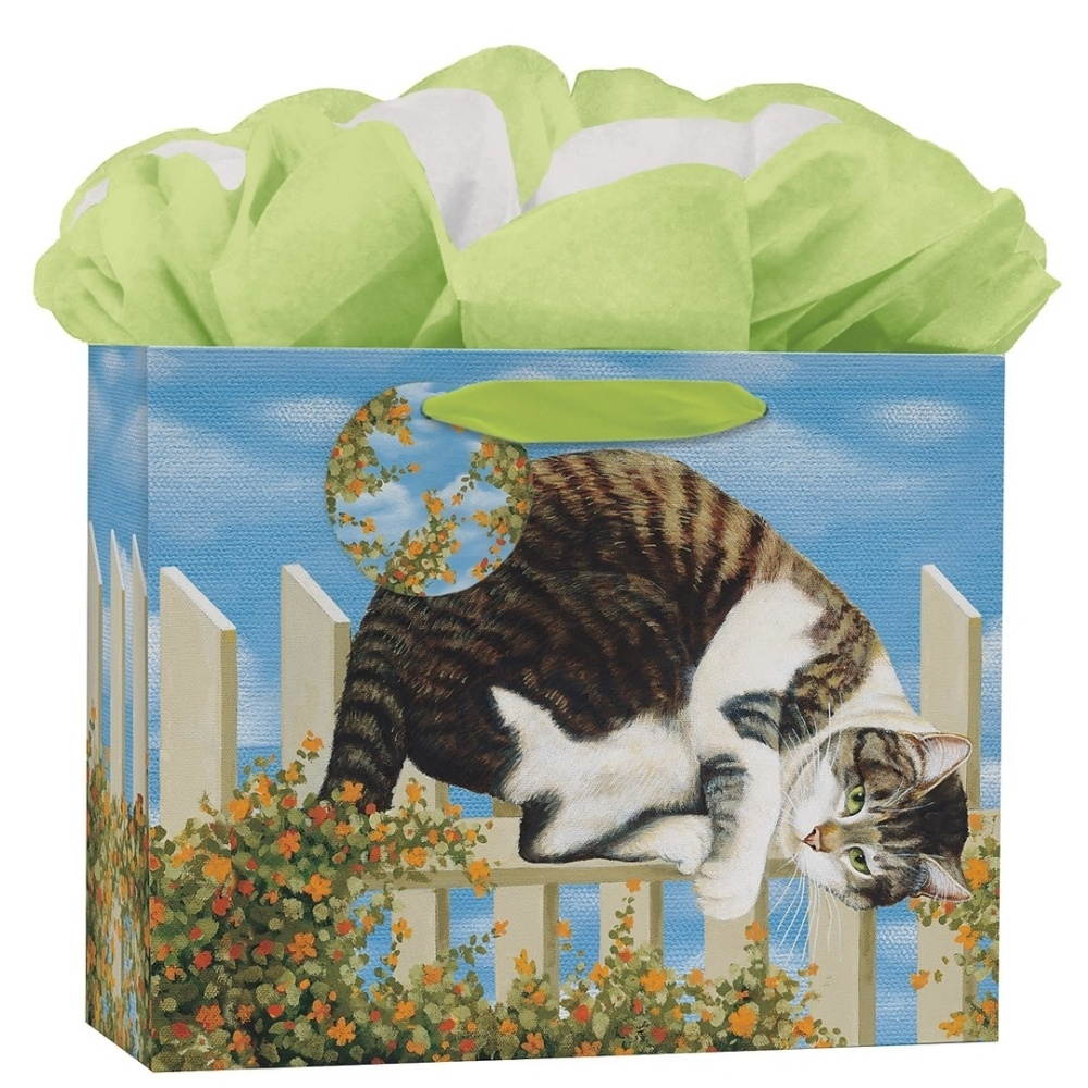 Lang Companies,  American Cat Medium GoGo Gift Bag by Lowell Herrero