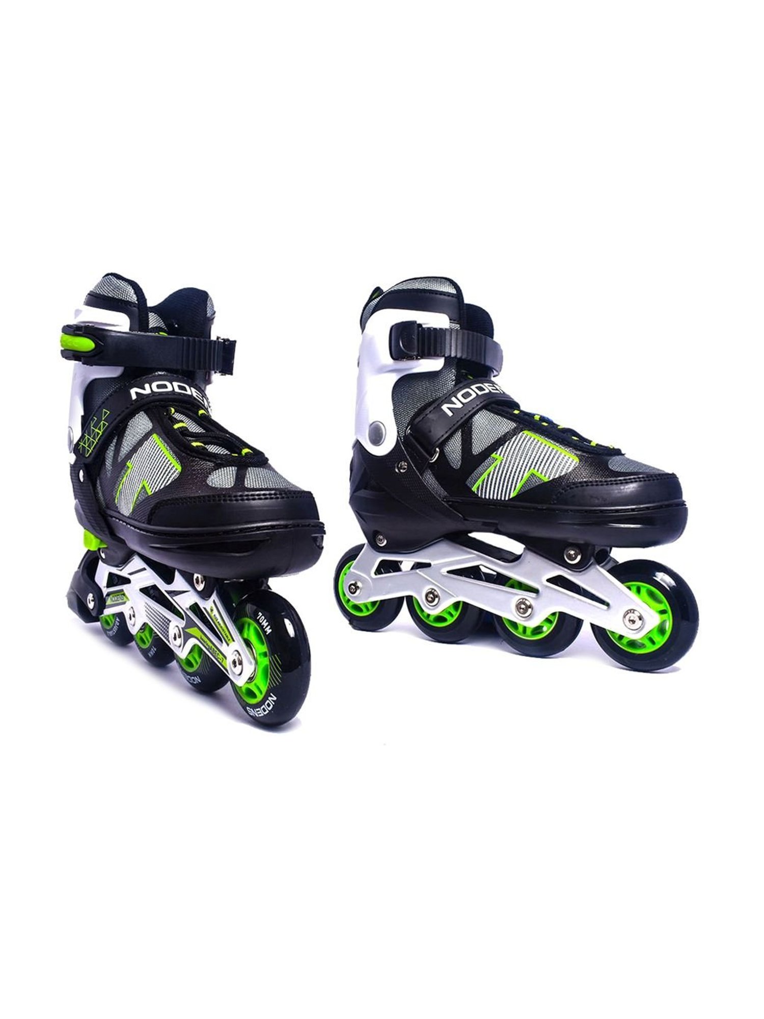 NODENS Black & White Adjustable Inline Skates
