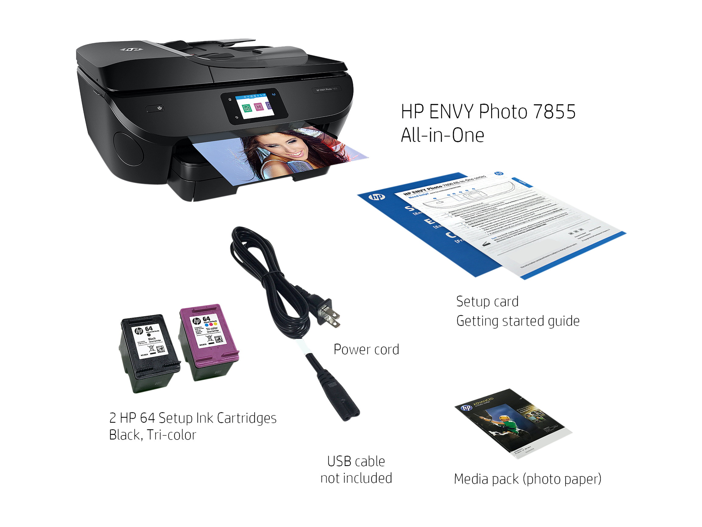 HP ENVY 6055e All-in-One Printer w/ 6 Months Free Ink through HP Plus