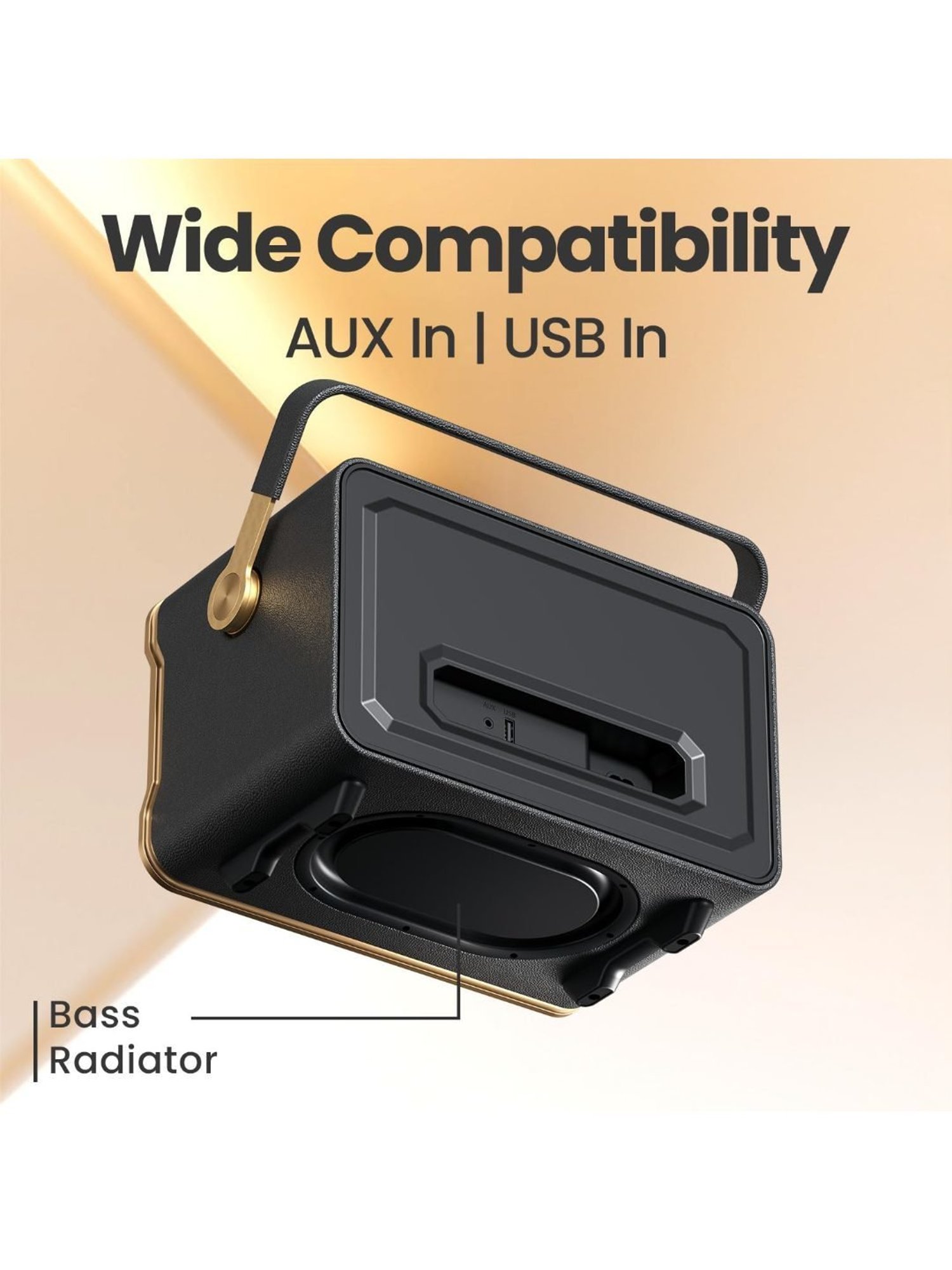 Portronics Harmony 80W Premium Portable HD Sound Speaker with Upto 6 Hours Playtime (Black)