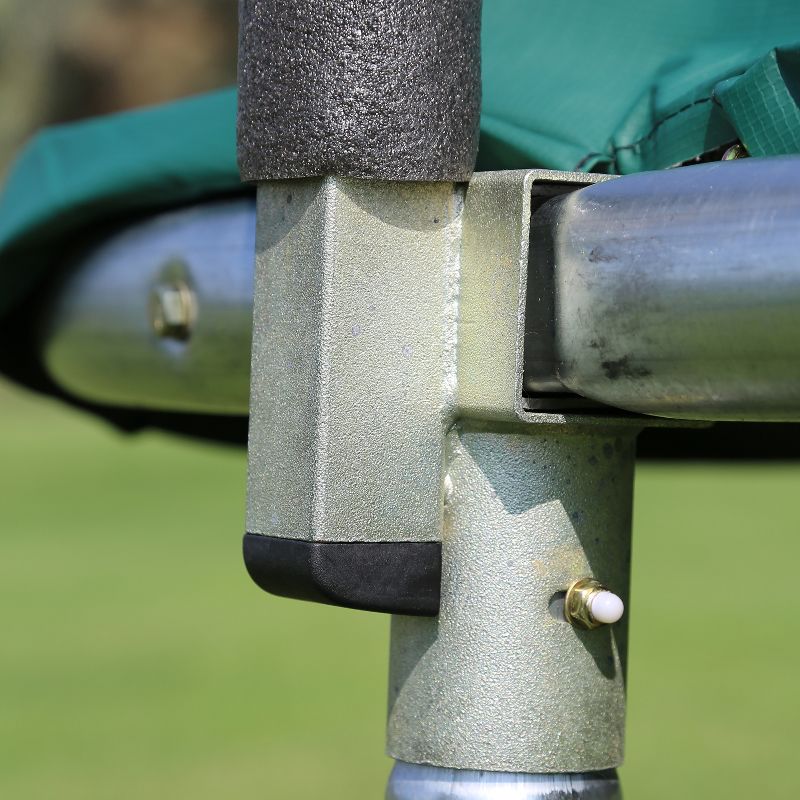 Skywalker 14' Rectangle Trampoline with Enclosure - Green