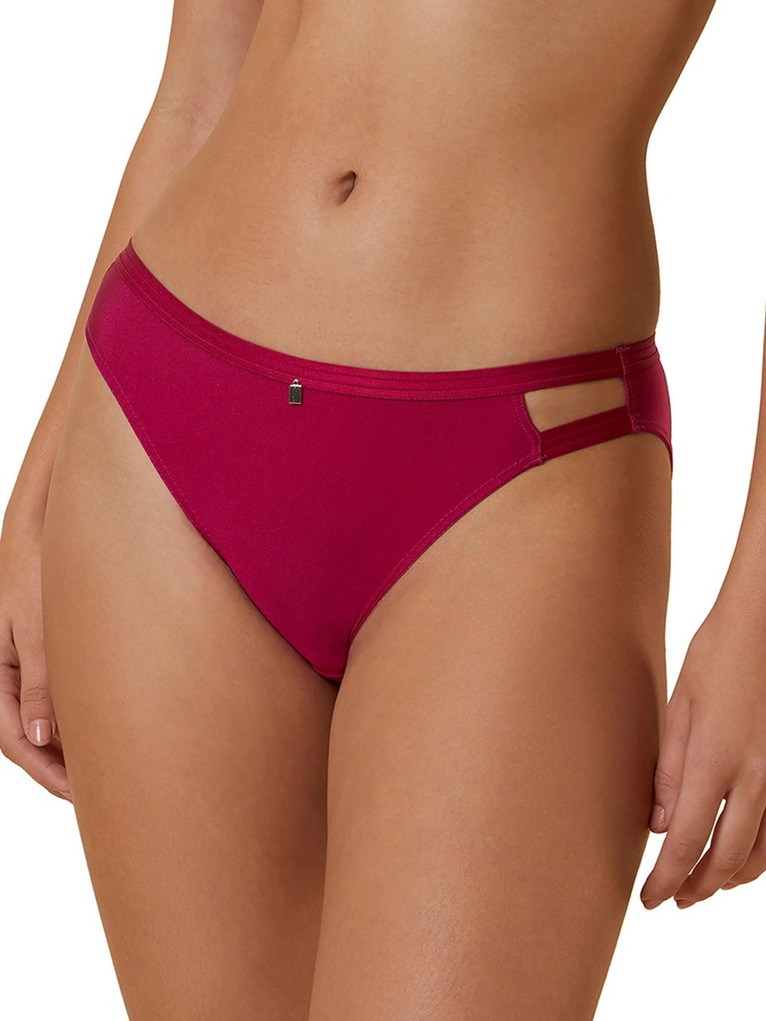 Triumph Pink Plain Hipster Panty