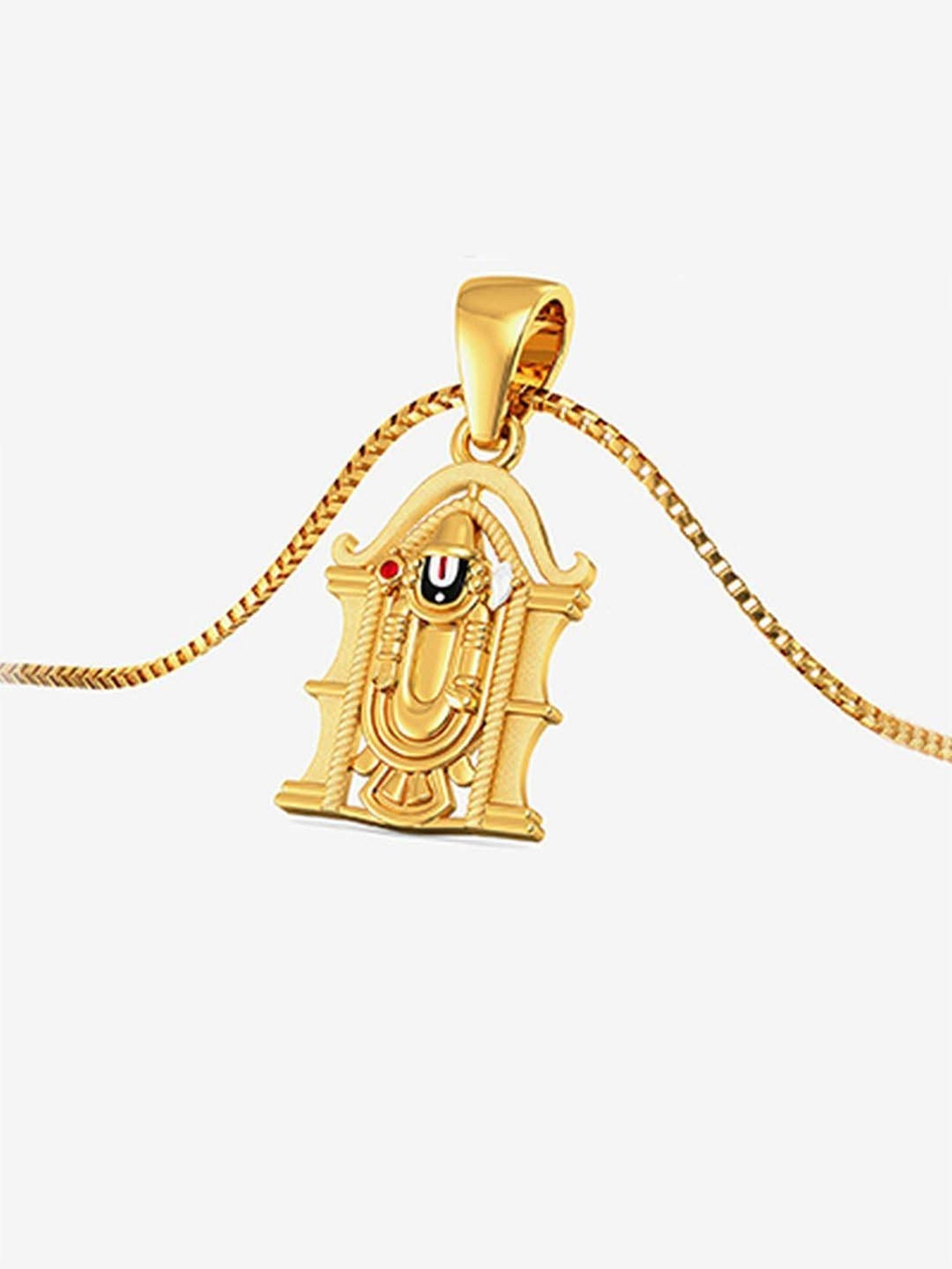 CKC Sacred Rudraksha Gold Pendant: Single Loop Elegance