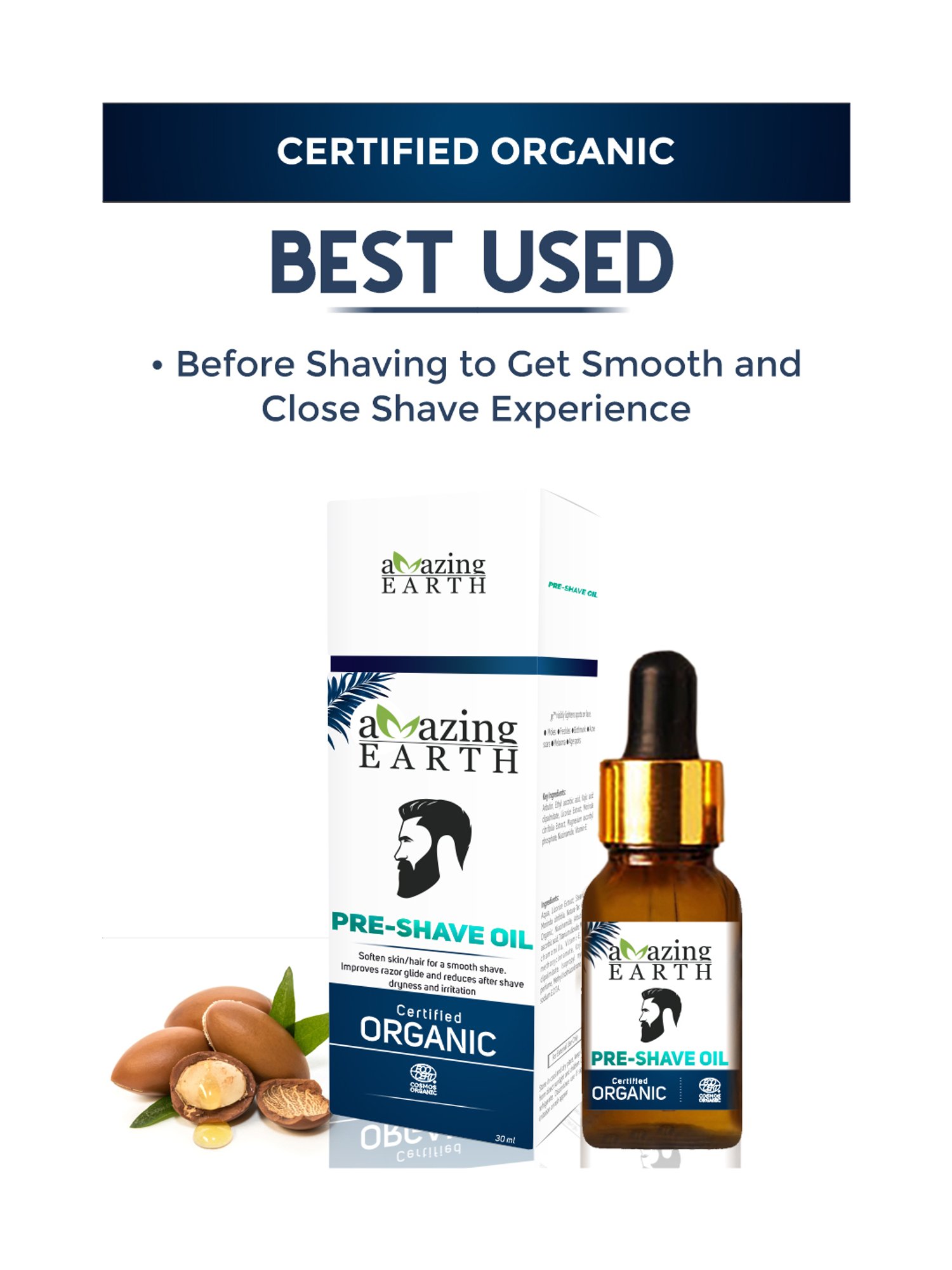 Earthraga Fresh & Moisturizing Mint Glacier After Shave Gel - 100 ml