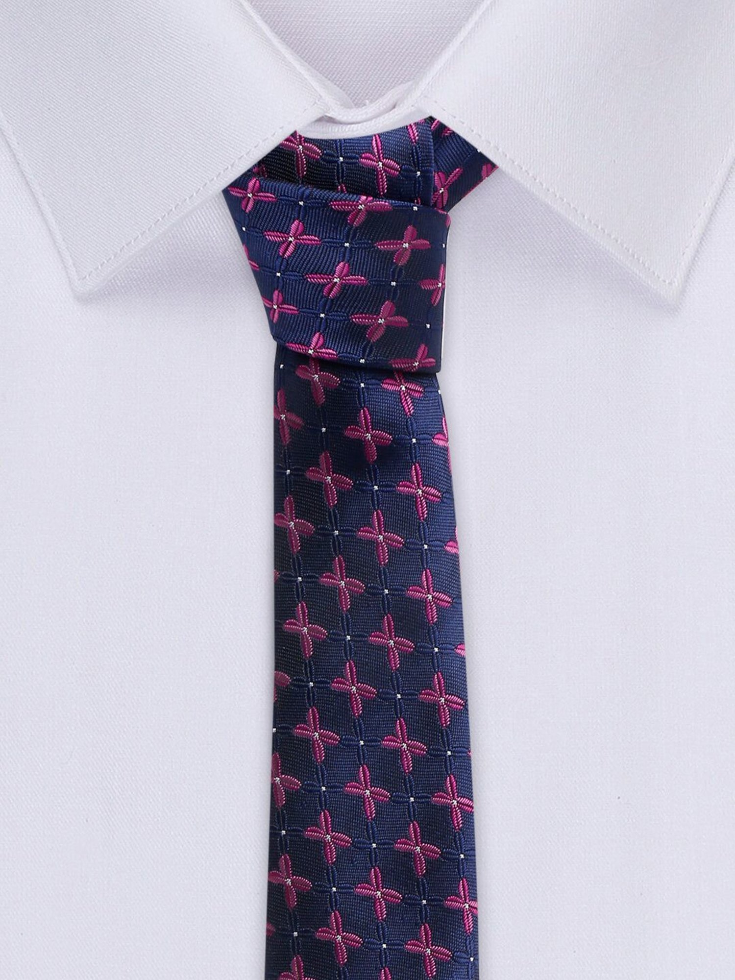 Louis Stitch Blue Embroidered Necktie Gift Set - Set of 5