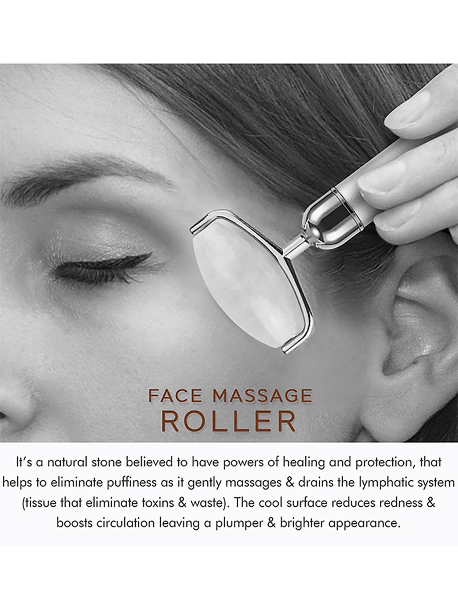 HealthSense Enhance FR407 Electric Facial Roller Massager (Pink and Silver)