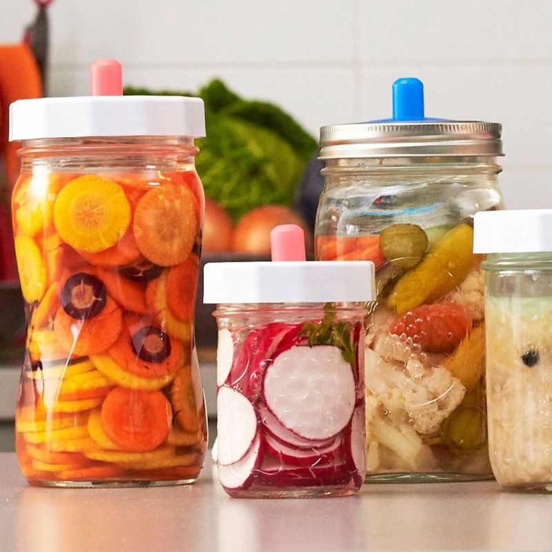 Masontops 4pk Pickle Pipe Fermentation Airlocks Wide