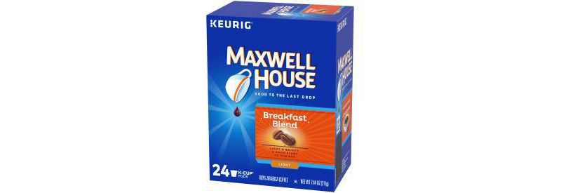 Maxwell House Breakfast Blend Light Roast Coffee Pods - 24ct