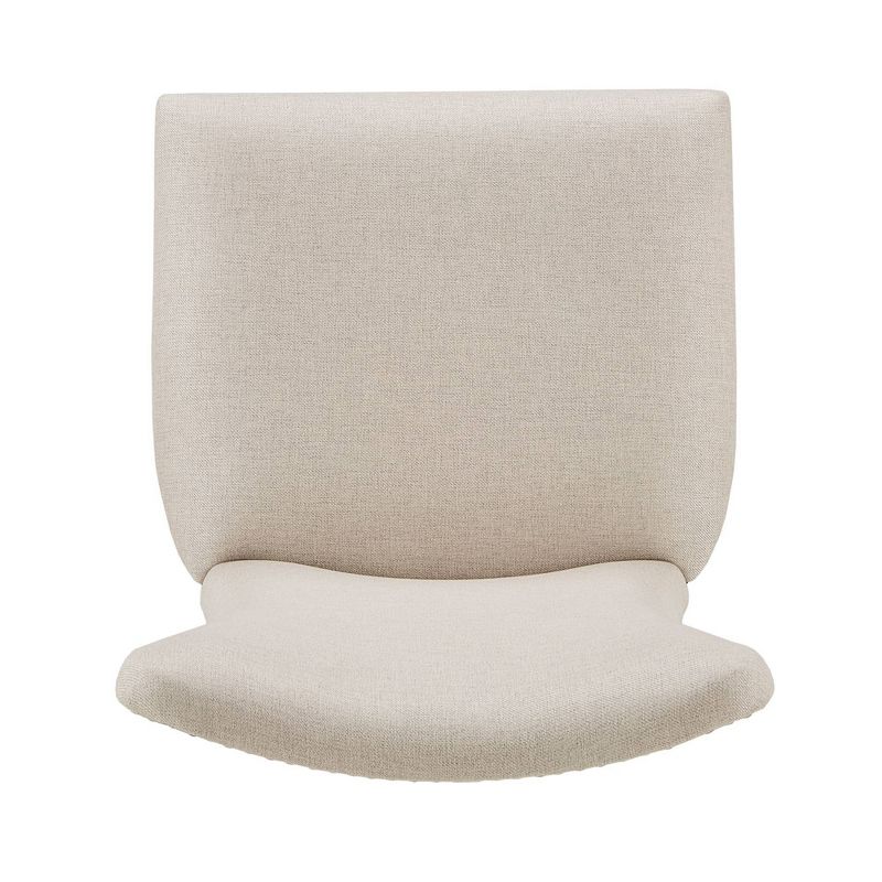 Set of 2 Airelle Nailhead Trim Upholstered Wingback Dining Chairs Beige - Inspire Q