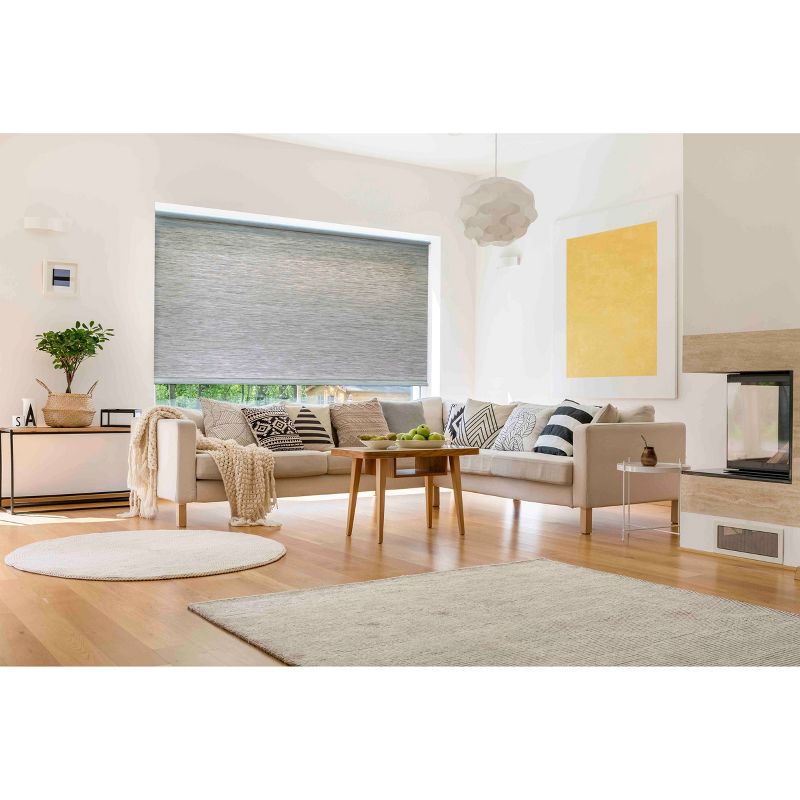 54" x72" Light Filtering Natural Roller Shade Gray - Lumi