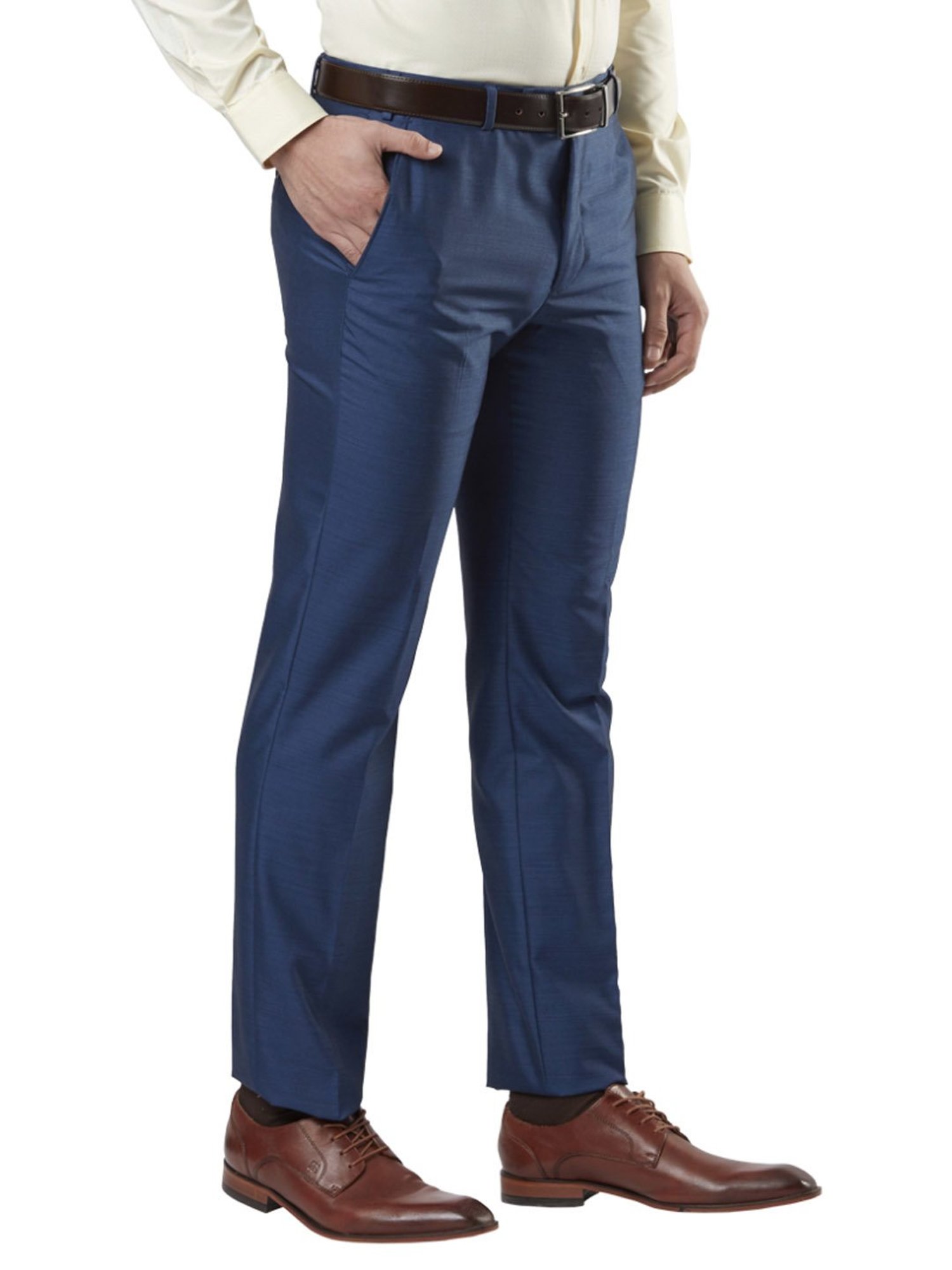 Next Look Blue Super Slim Fit Trousers