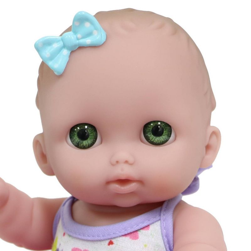 JC Toys Lil' Cutesies 8.5" All Vinyl Baby Doll with Ladybug Pull-Along