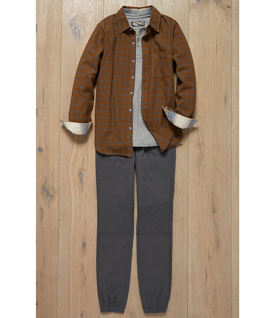 First Wave Big Boys 8-20 Long-Sleeve Checked Button-Down Shirt