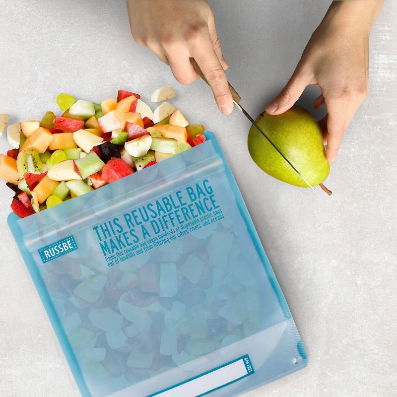 Russbe Reusable Quart Bags - 8ct