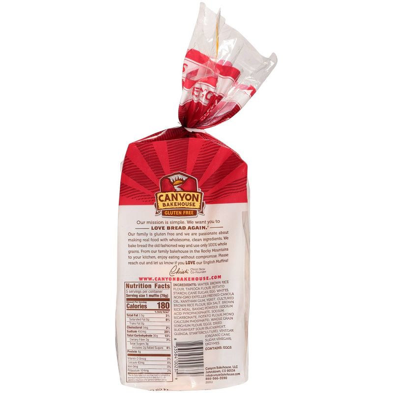 Canyon Bakehouse Gluten Free English Muffins - 14oz