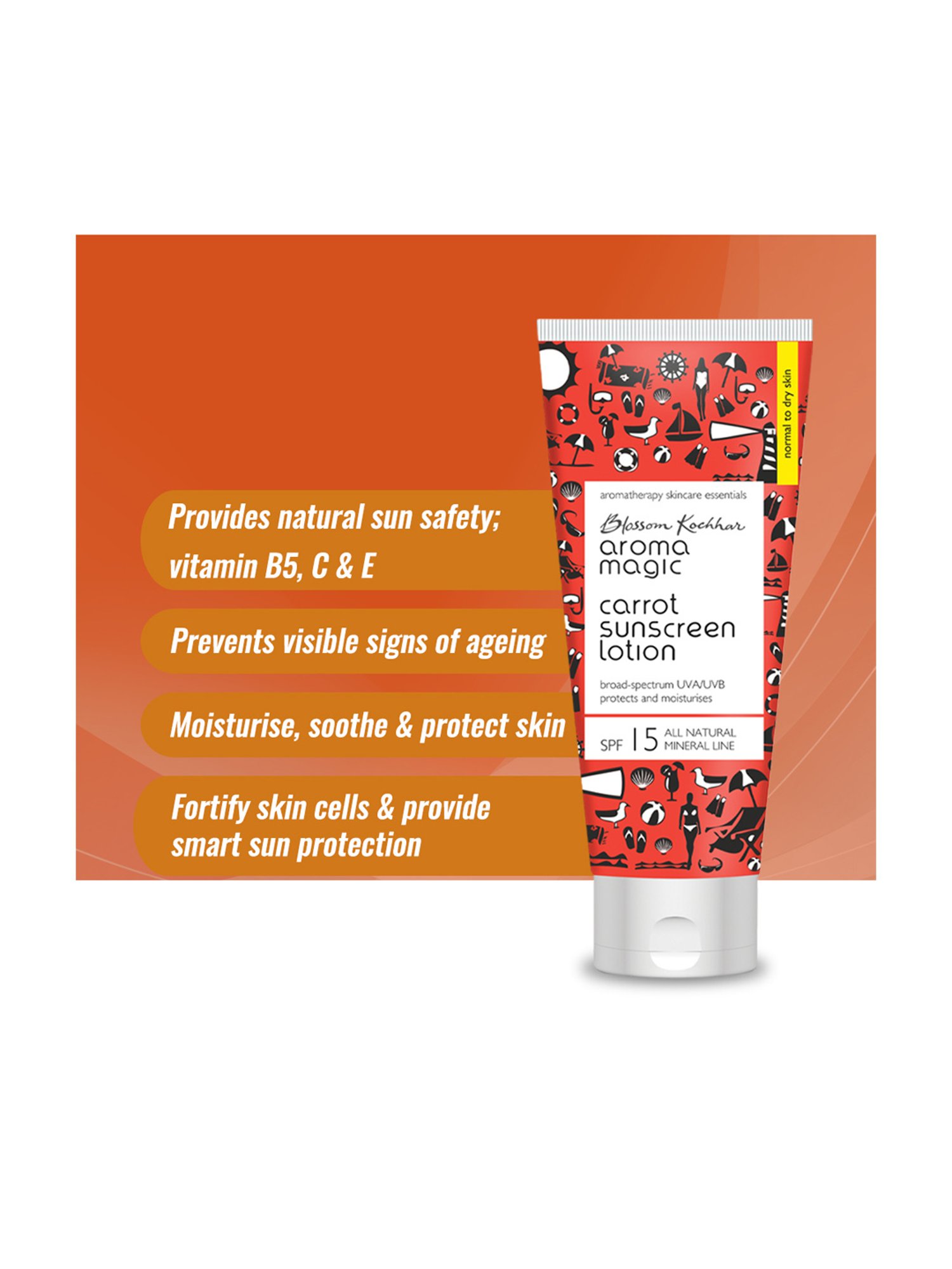 Aroma Magic Carrot Sunscreen Lotion - 50 ml