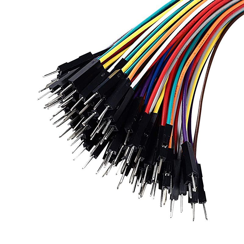 Breadboard Jumper Wires Male to Female 01 Square Head 100Pack 10 Colors 24AWG by Hellotronics 10CM 1P MF