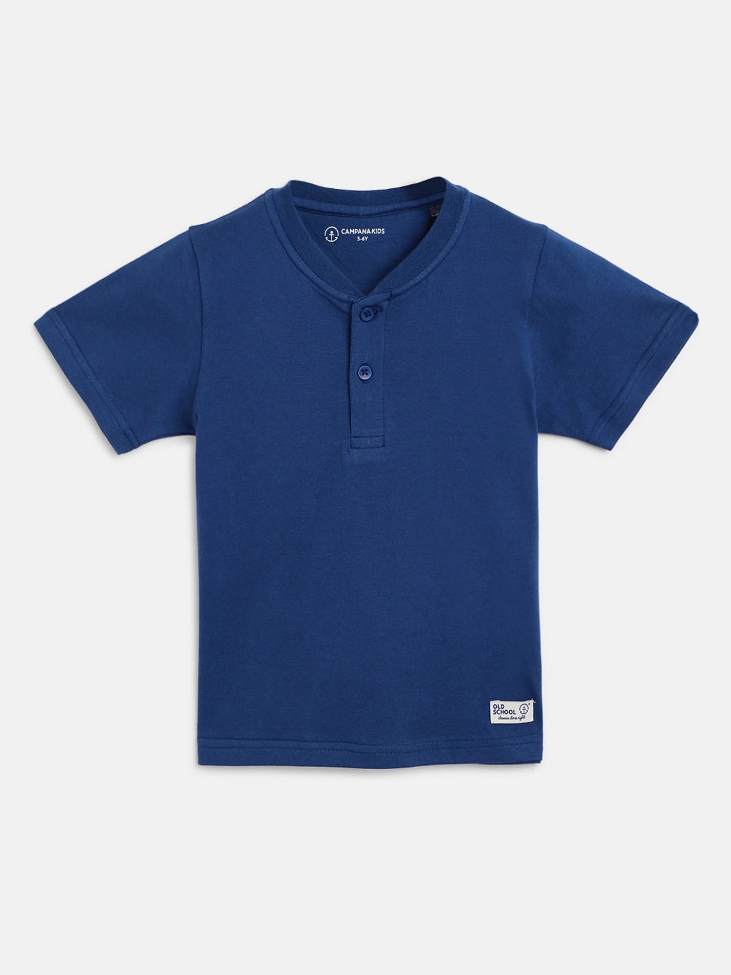 Campana Boys Green & Blue Solid T-Shirt (Pack Of 2)