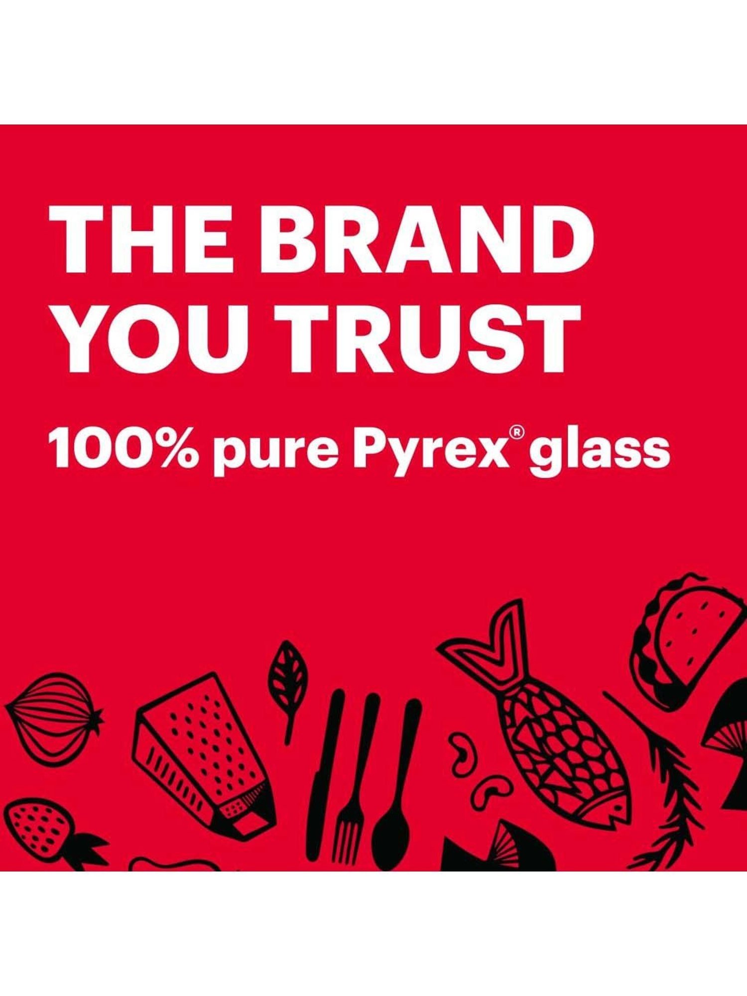 Corelle Pyrex 2Cup Red & Transparent Glass Measuring Cup (0.473 L)