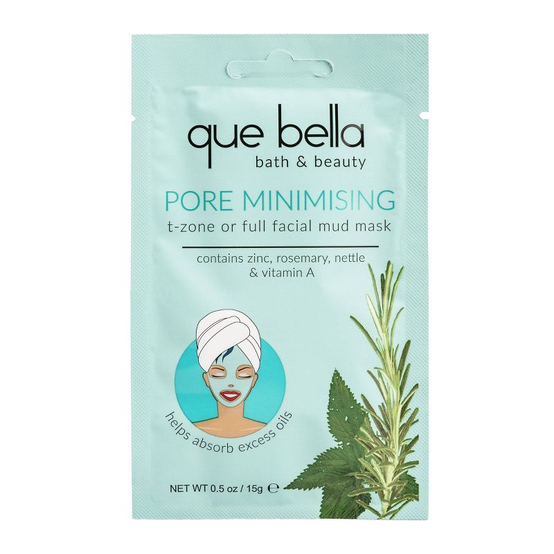Que Bella Pore Minimizing Mud Face Mask - 0.5oz