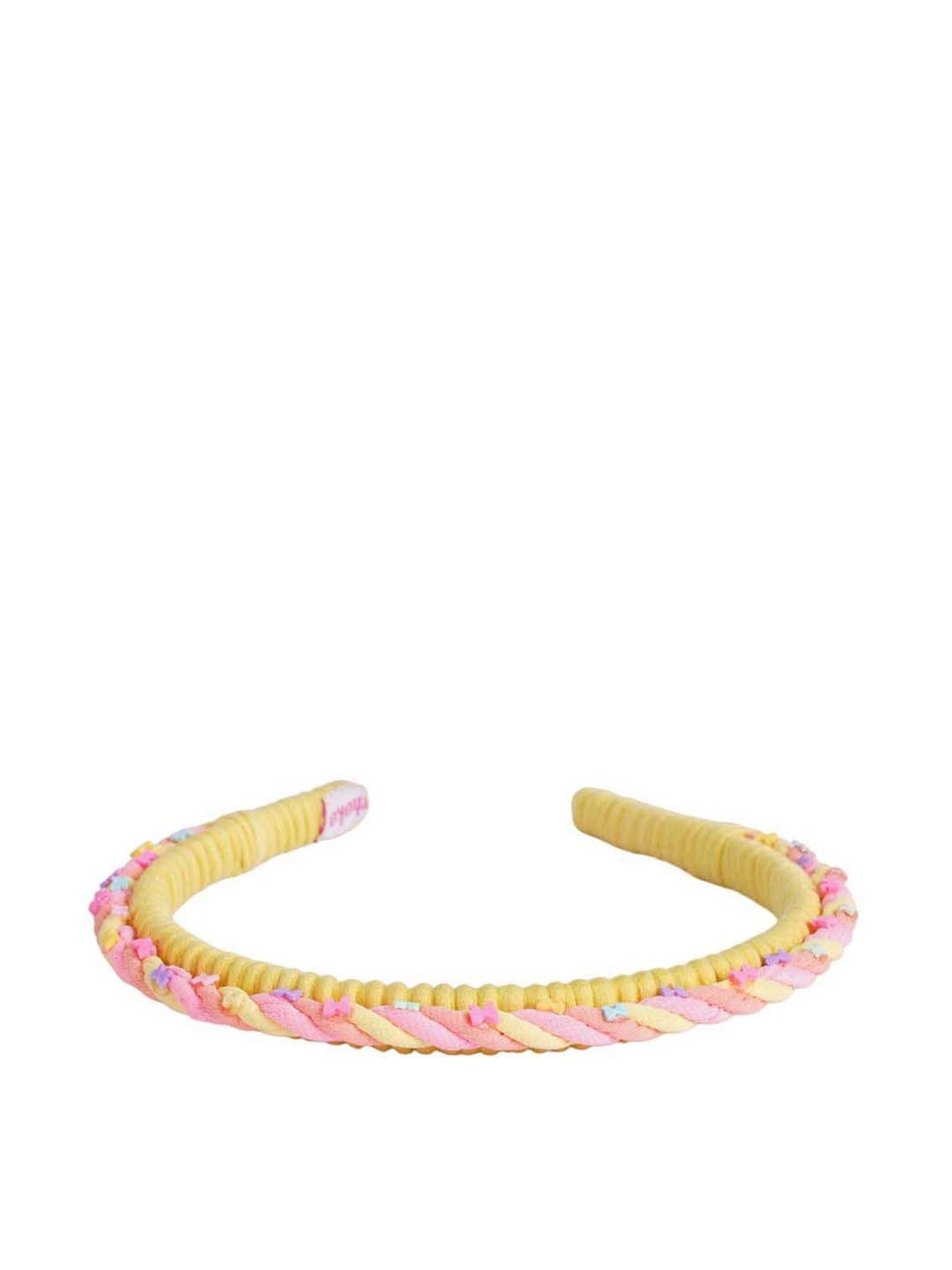 Choko Yellow Embellished Hair Band