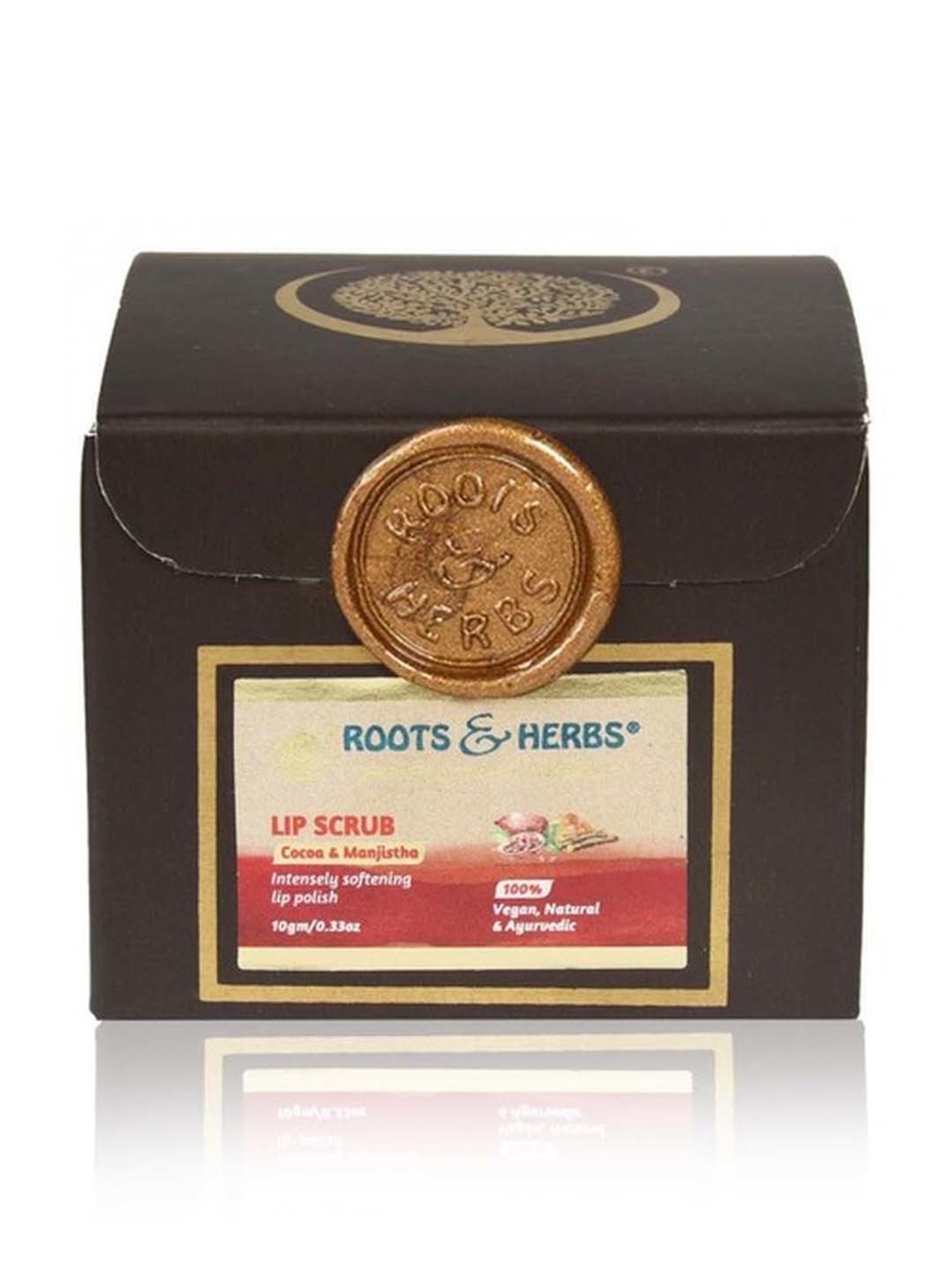 ROOTS AND HERBS Cocoa Manjistha Lip Scrub - 340 gm
