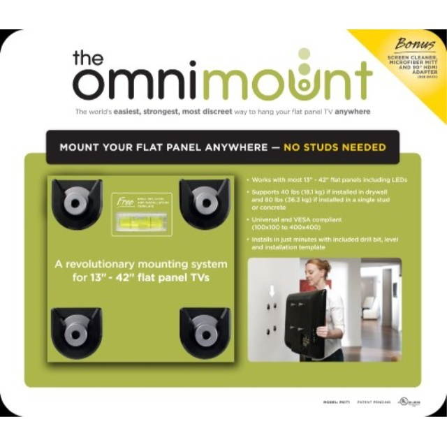 OMNIMOUNT PKIT1 The OmniMount Home Theater Kit for 13-Inch?42-Inch Flat Panel TVs (Discontinued by Manufacturer)