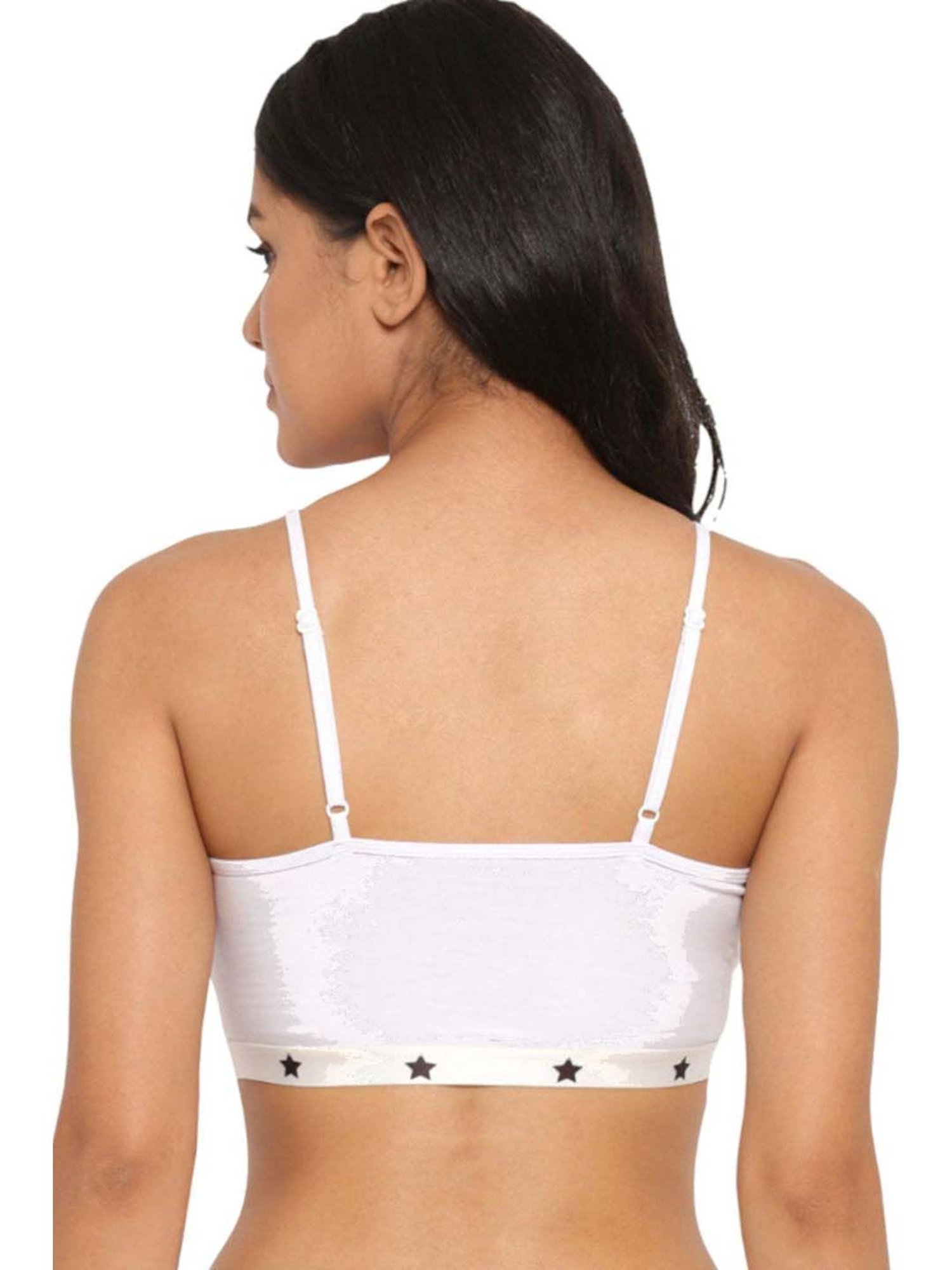 N-Gal Black & White Bralette Bras - Pack Of 2