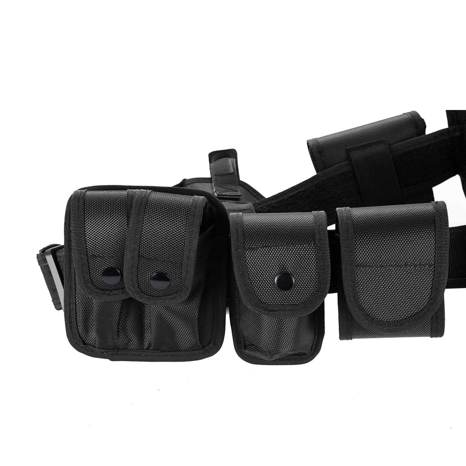 Police Security Guard Modular Enforcement Equipment Duty Belt Tactical 600 Nylon
