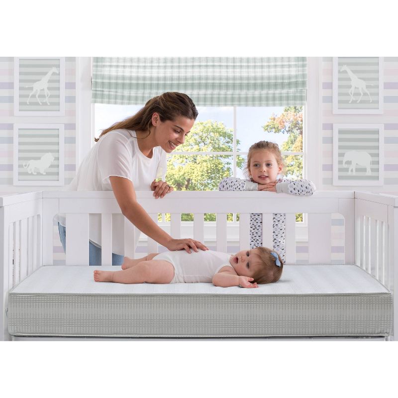 Simmons Kids' Comforpedic from Beautyrest Dual Sided Crib/Toddler Mattress- Gray