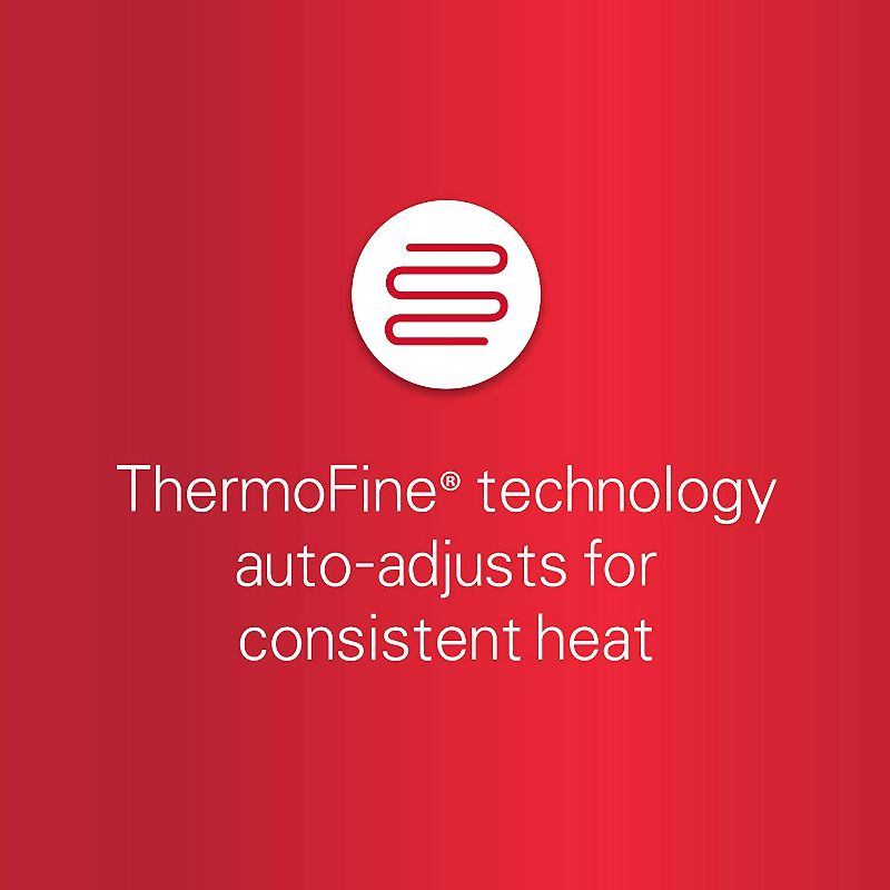 Sunbeam Heated Electric Fleece Throw Comforter Blanket with Controller, Auto Off Setting, Thermofine Wiring, and 3 Heat Settings, Red Plaid