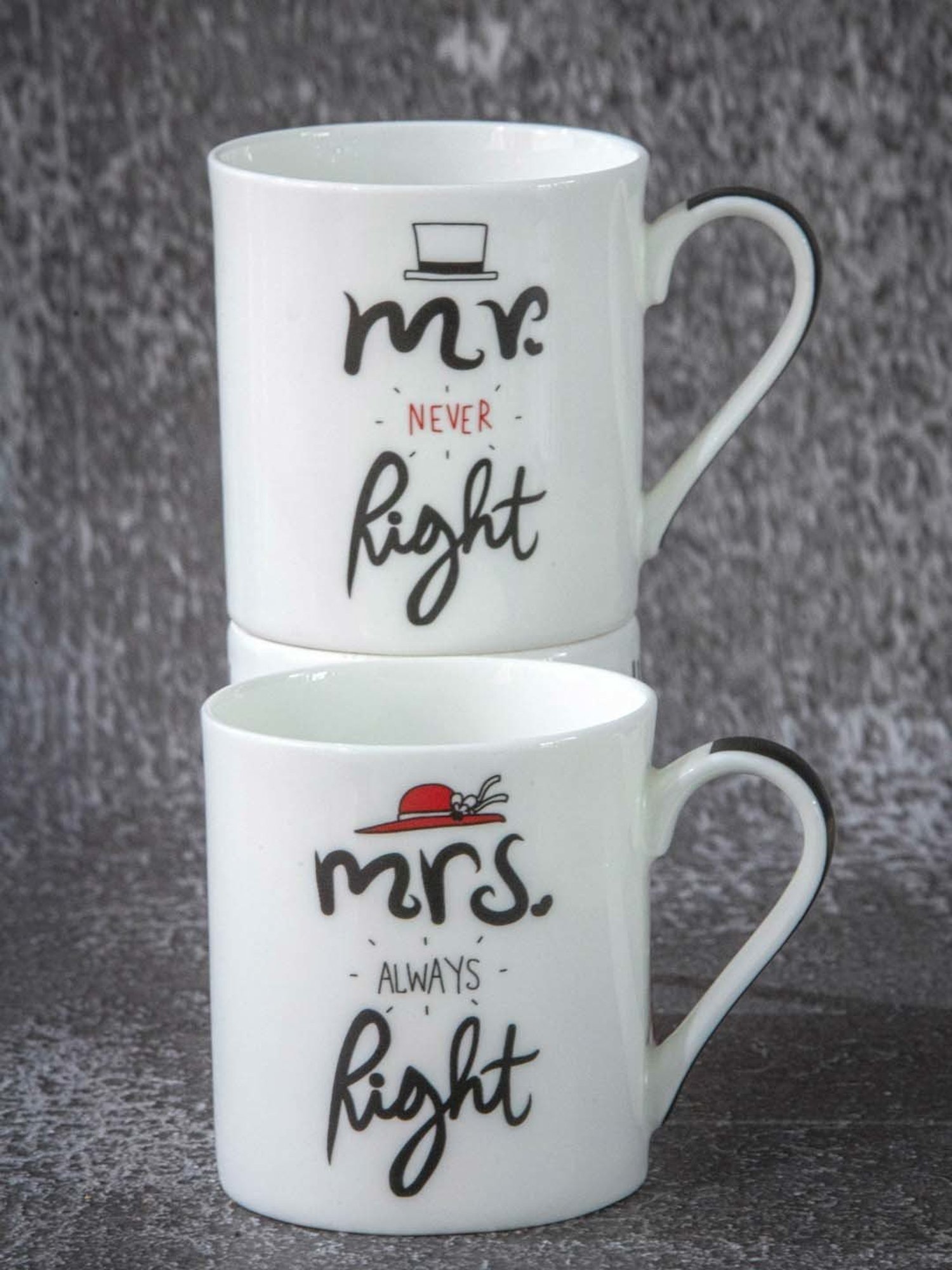 Goodhomes Multicolor Bone China Coffee Mug - Set of 2 (270ml)