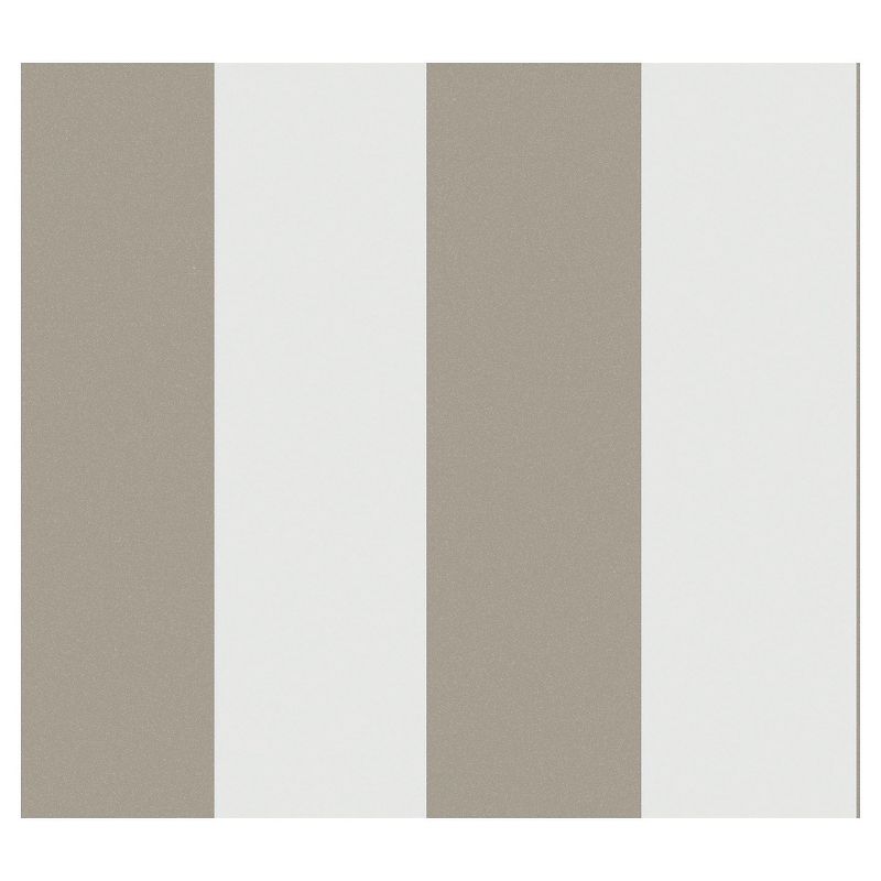 Devine Color Suit & Tie Peel & Stick Wallpaper Brown/Whie