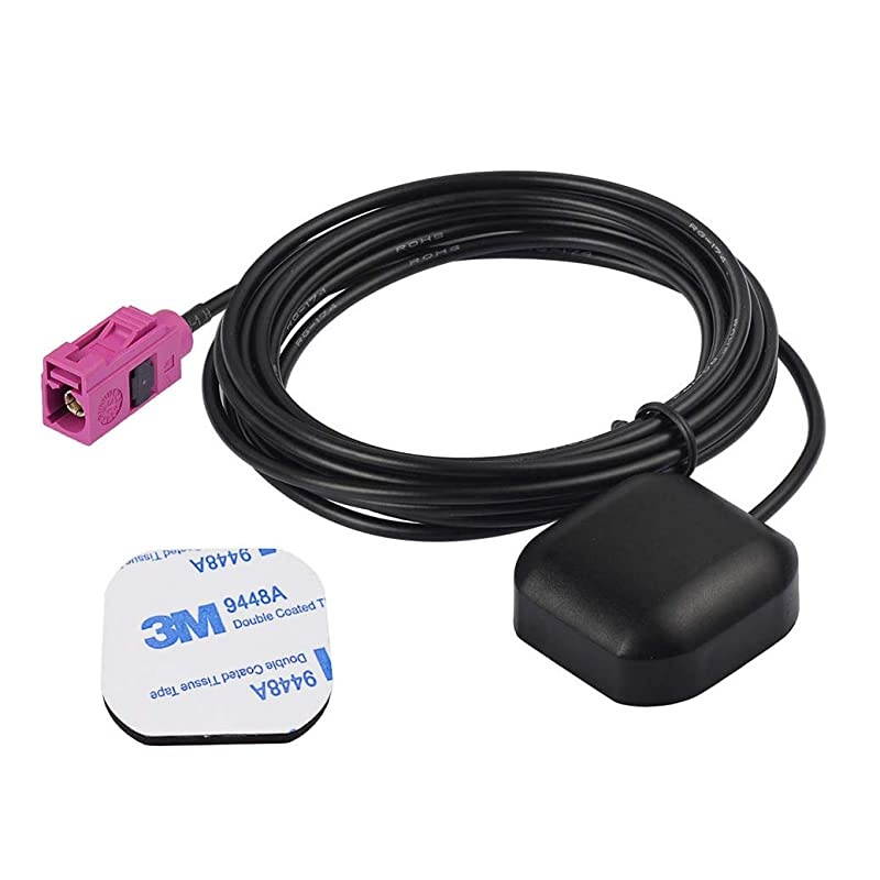 Vehicle Car Waterproof Active GPS Navigation Antenna with Fakra H Pink Connector Compatible with Ford F150 F250F550 Focus Edge Escape Expedition Explorer Fusion Mustang Taurus Truck SUV
