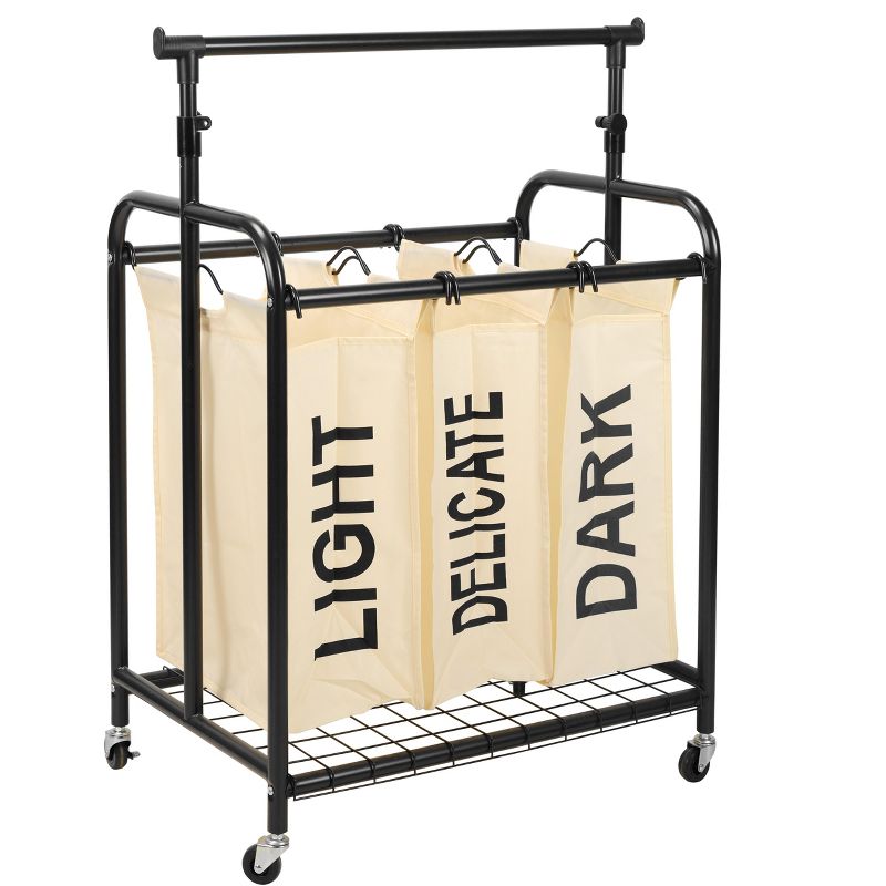 Rolling Triple Laundry Sorter White - Threshold™
