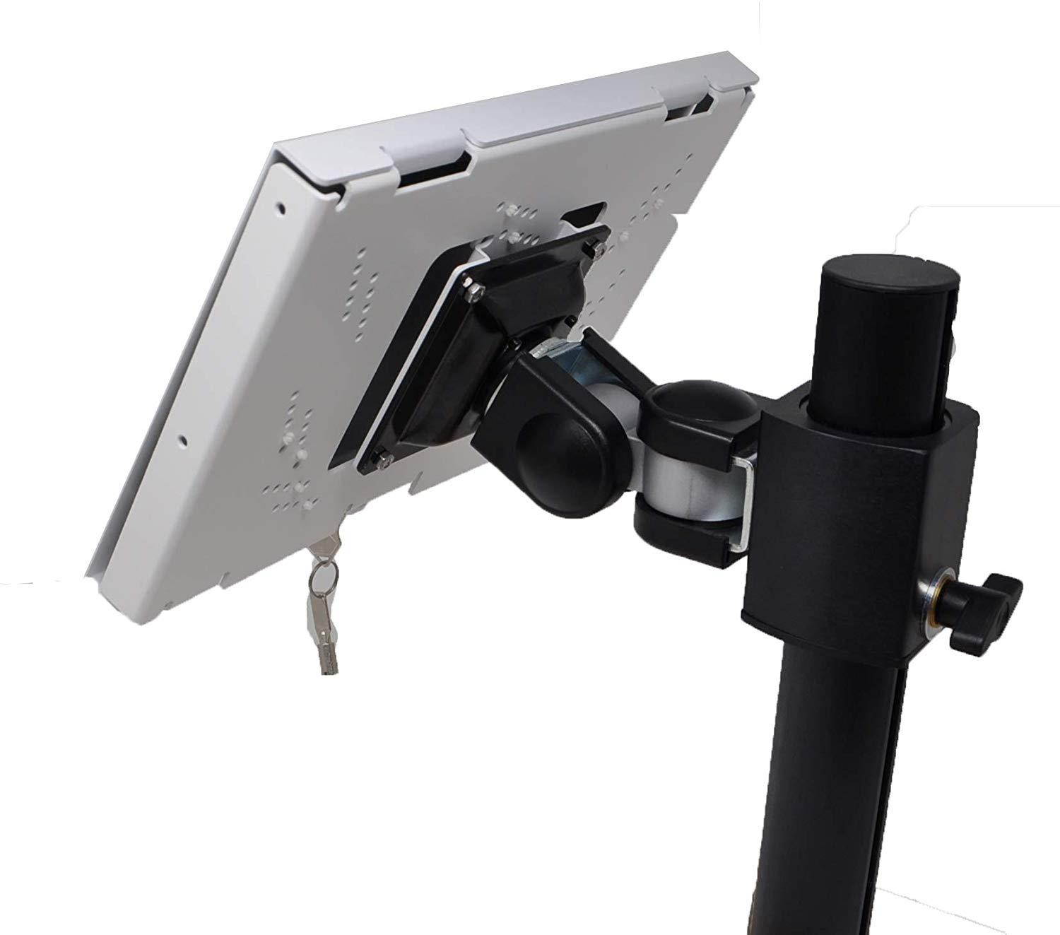 TABcare Locking Security Metal Case for Apple iPad 2 3 4 Tablet for Kiosk, POS, Store, Show Display (White, iPad 2/3/4)