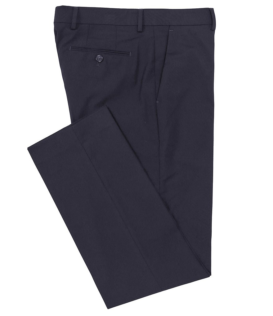 Murano Wardrobe Essentials Alex Slim-Fit Flat-Front TekFit Waistband Suit Separates Dress Pants