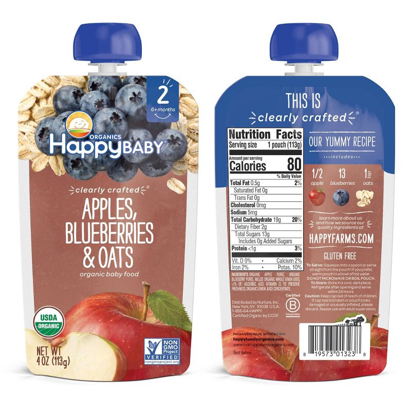 Beech-Nut Fruit & Veggie Bars Apple & Spinach - 5ct