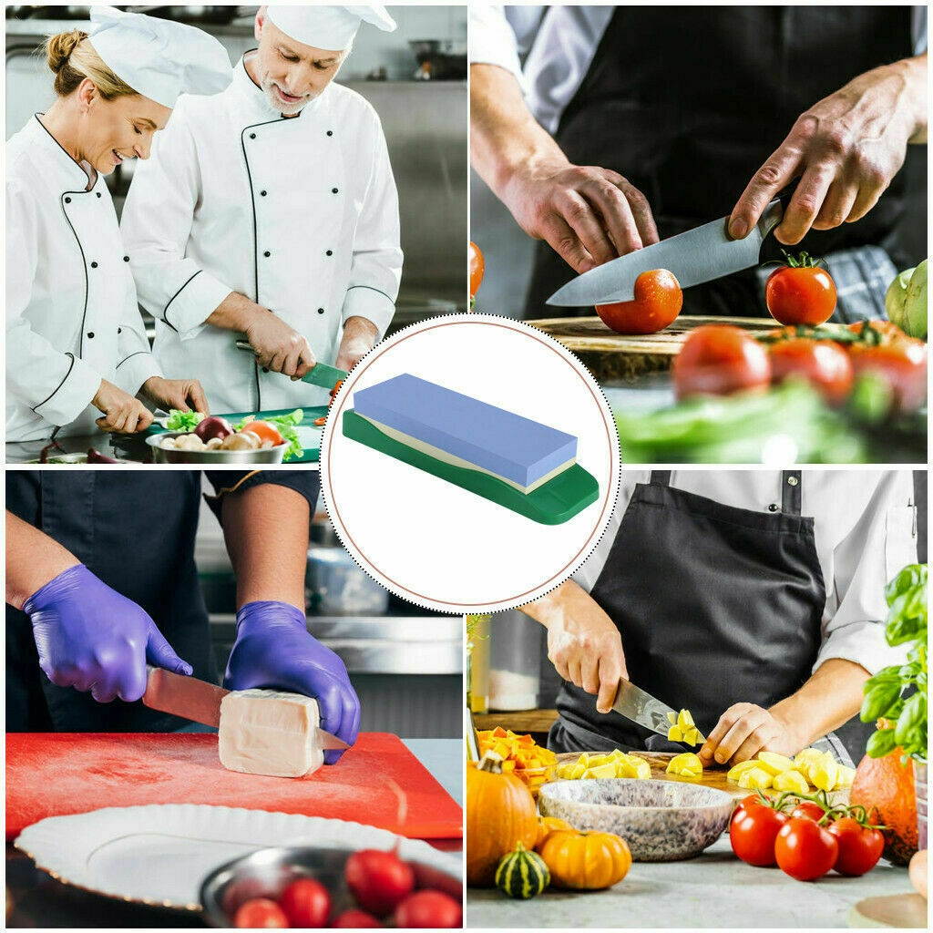 Premium Whetstone ening Stone 1000/3000 Knife ener W/ Plastic Holder