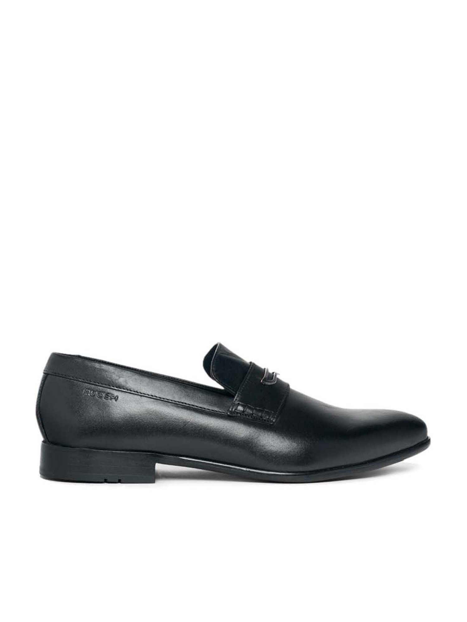 Ruosh Men's PRESTO Black Loafers