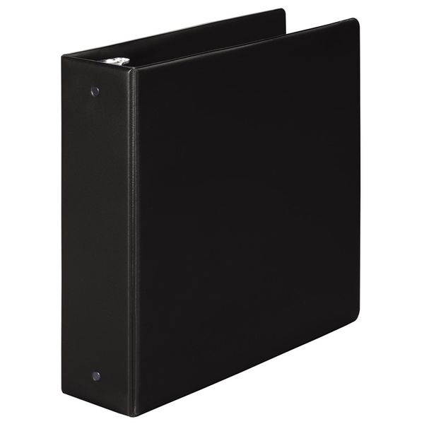 WILSON JONES W368-49NBPP 3" Round Ring Basic Binder, Black