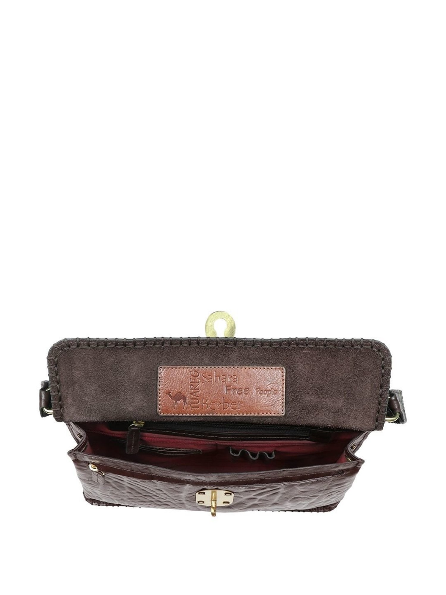 Hidesign SAHARA Brown Textured Medium Shoulder Handbag