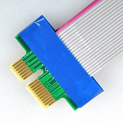 1 Unit - PCI-E 1x Riser Cable Extender Extension Cable for 1U 2U Small Case,( 1 Unit )