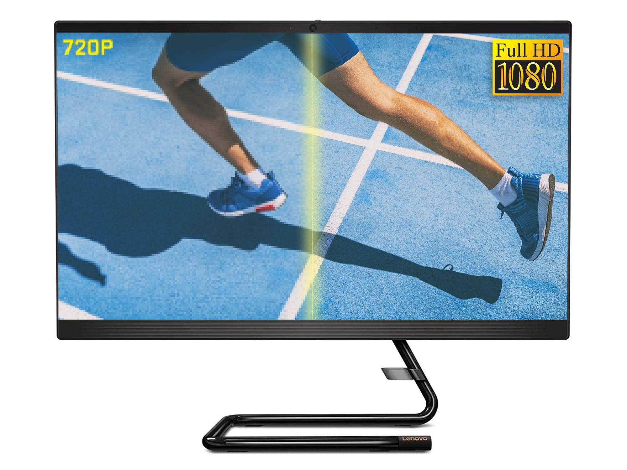 Lenovo IdeaCentre 3 All-in-One, 23.8" FHD Display, AMD Ryzen 3 4300U Upto 3.7GHz, 8GB RAM, 256GB NVMe SSD, DVDRW, HDMI, Card Reader, Wi-Fi, Bluetooth, Windows 10 Pro