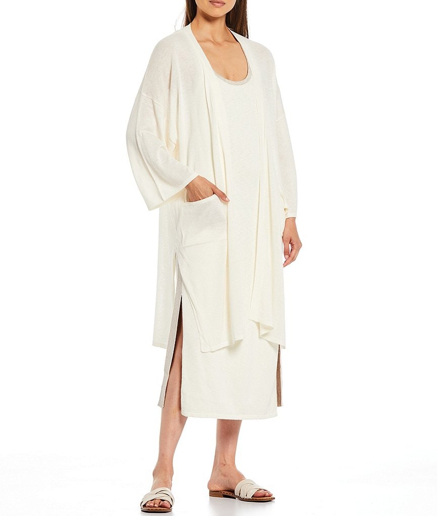 Every Knit Scoop Neck Coordinating Sleeveless Tank Knit Sheath Dress