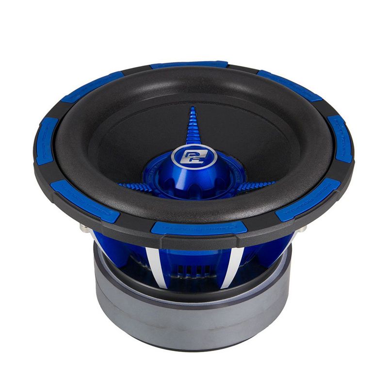 Power Acoustik MOFO Series 10 Inch 2400 Watt DVC 4 Ohm Car Audio Power Subwoofer with Surround Sound, Cast Aluminum Dust Cap, and Concealed Mounting
