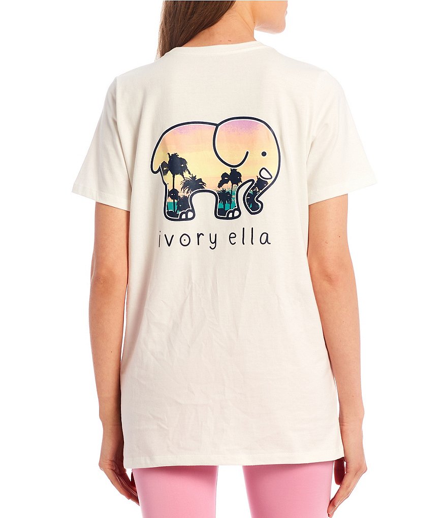 Ivory Ella Sunset Logo Graphic Tee