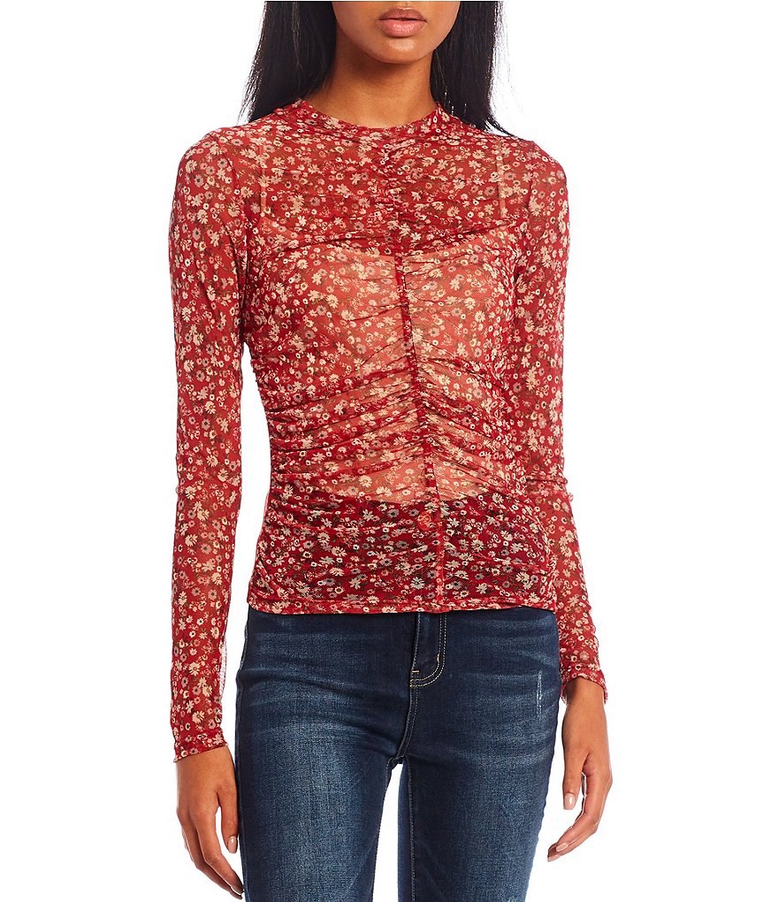 June & Hudson Short Tie Sleeve Knit Tee